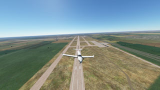 Takeoff from Lubbock Preston Smith (KLBB), Lubbock, Texas